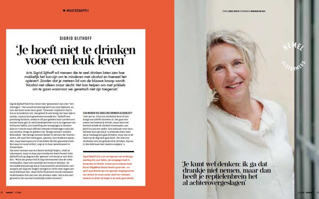 Radar+: ‘Je hoeft niet te drinken voor een leuk leven’